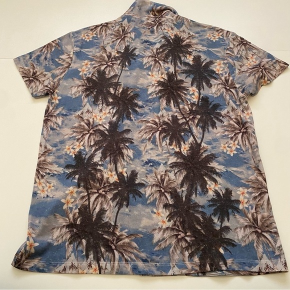 Zara palm tree button down tshirt size medium - Picture 6 of 6